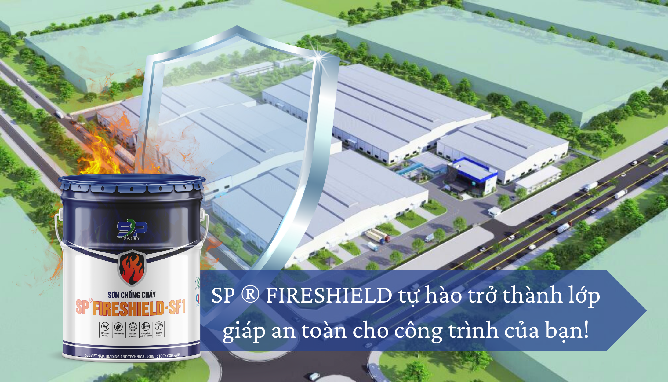 SƠN CHỐNG CHÁY SP PAINT – SP FIRESHIELD GÓP MẶT VÀO DỰ ÁN NHÀ XƯỞNG SẢN XUẤT KCN BÁ THIỆN – PHÚ THỌ 
