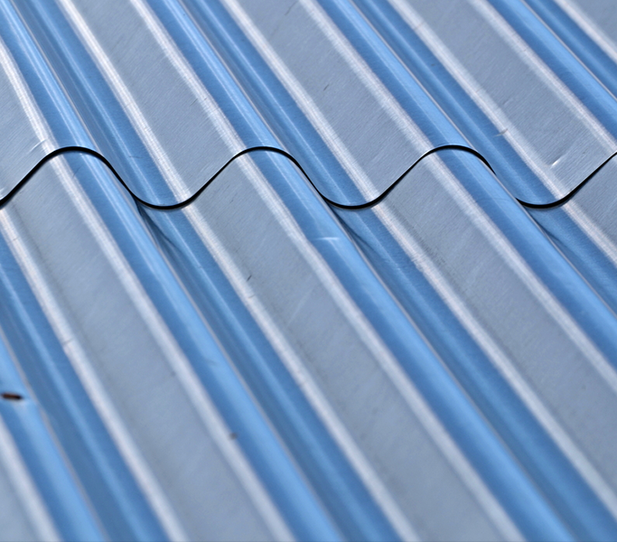 Corrugated iron sheets