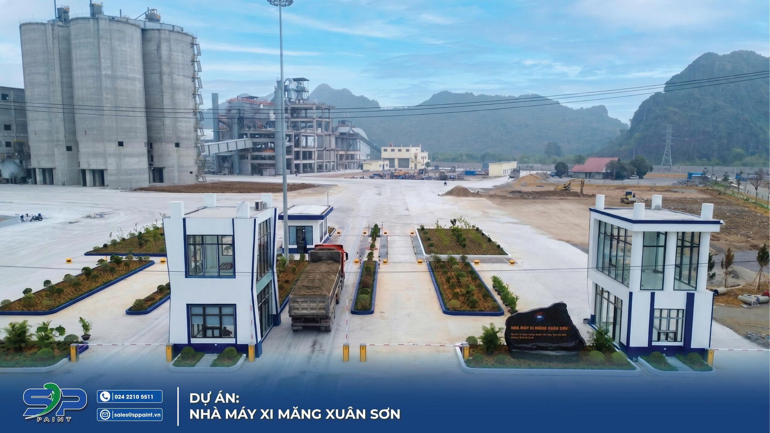 Dự án Nhà máy Xi măng Xuân Sơn – Dấu ấn SP Paint tại Hòa Bình 